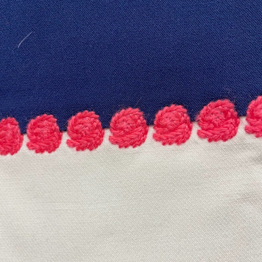 Vineyard Vines Sheath Dress Knee Length Embroidered Jewel Neck Long Sleeve S - Picture 6 of 14